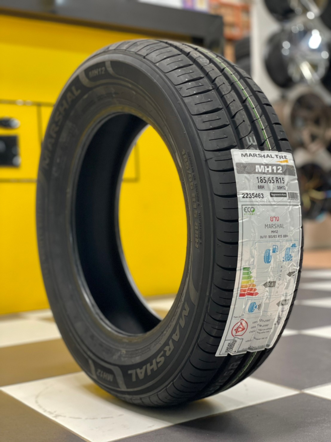MARSHAL MH12 185/65R15 ยางใหม่ปี2022 ยางสมรรถนะสูงนุ่มเงียบ