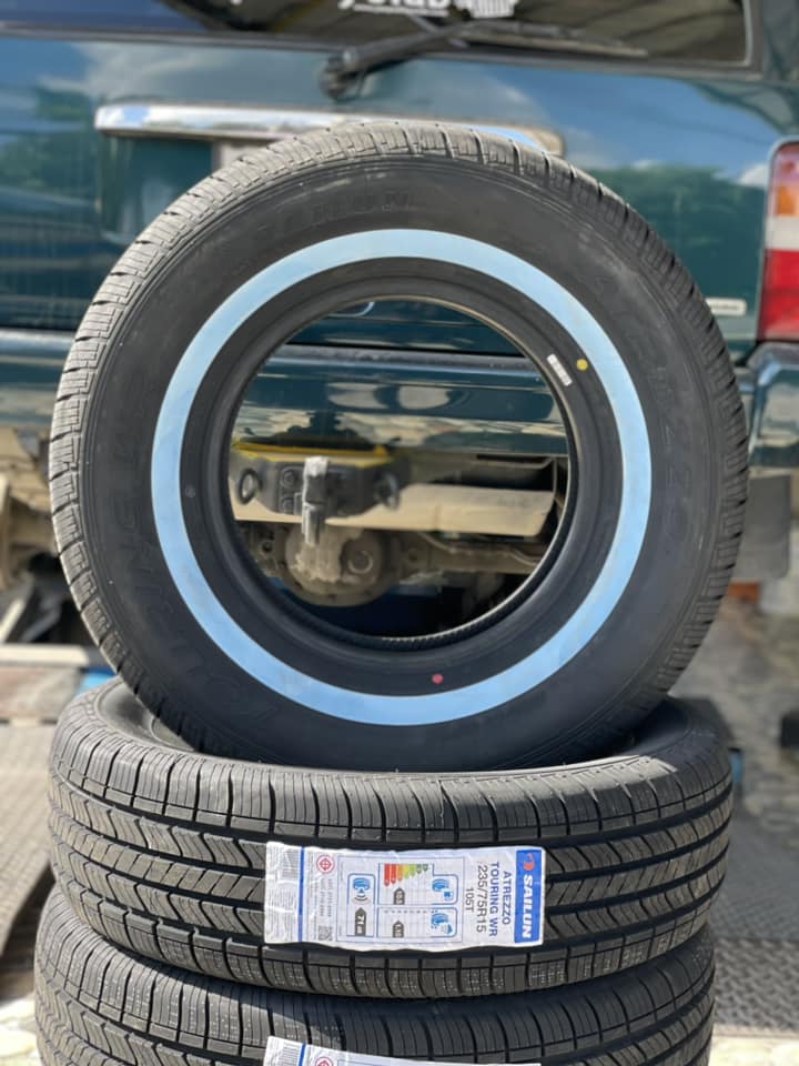 🚘 #JEEP_CHEROKEE เปลี่ยนยาง 🛞 #SAILUN_ยางขอบขาว 235/75R15 ยางขอบขาวคุณภาพดี นุ่มเงียบ