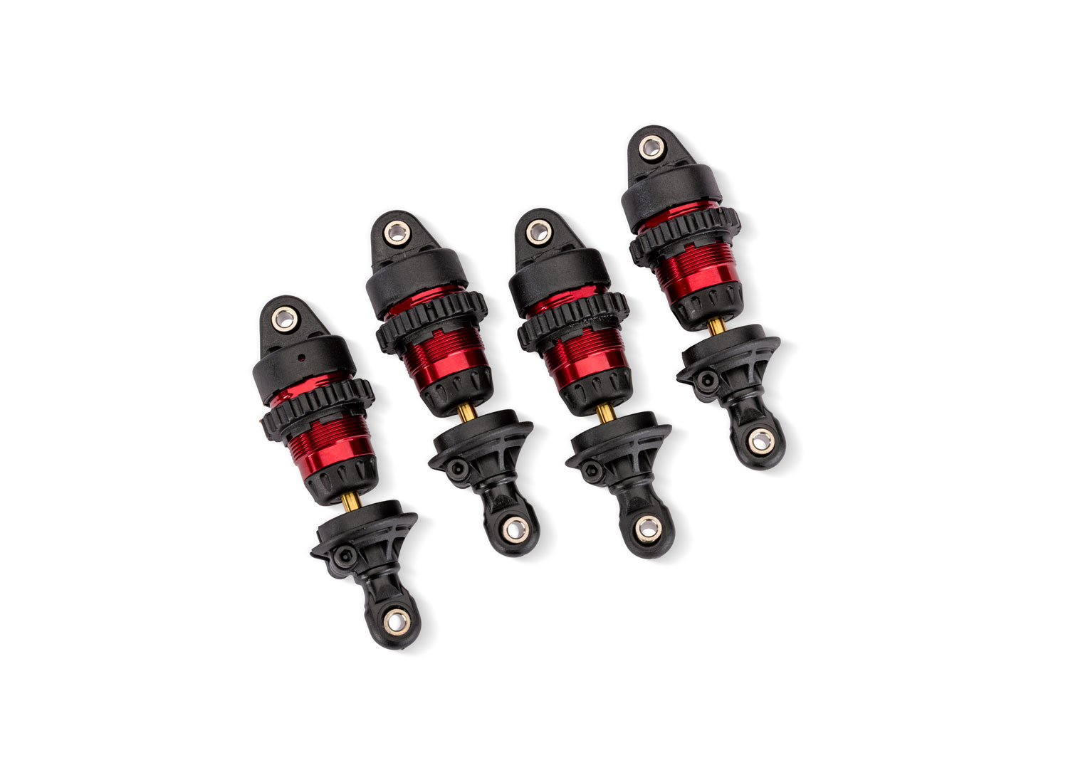 10865-RED Red Aluminum Mini GTR Short Shocks (4)