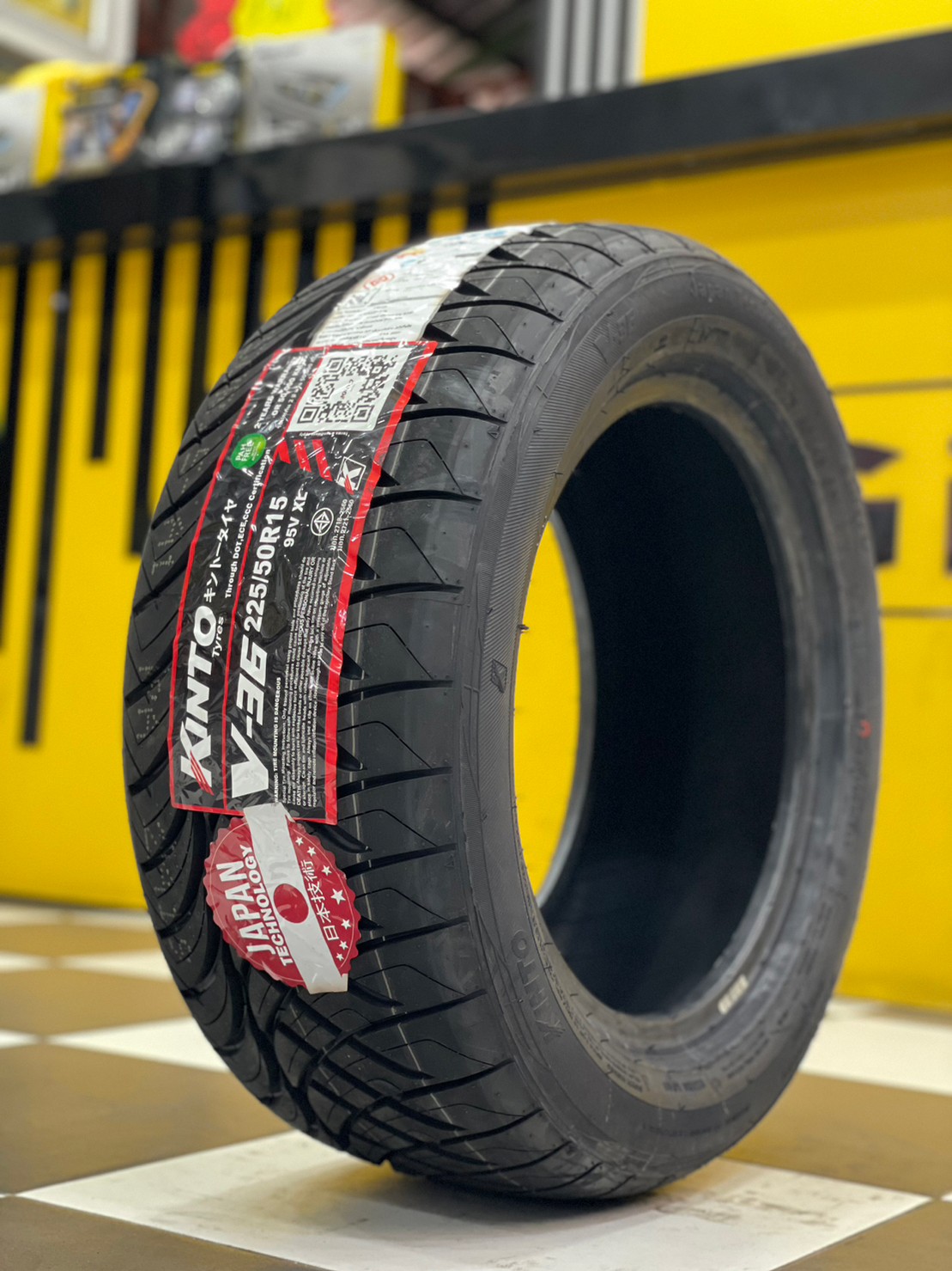 KINTO V36 225/50R15 ยางใหม่ปี2023