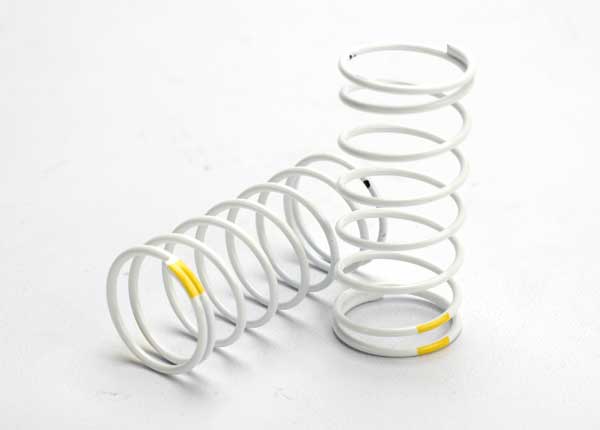 5427 Spring, shock (white) (GTR) (front 0.7 yellow) (1 pair)