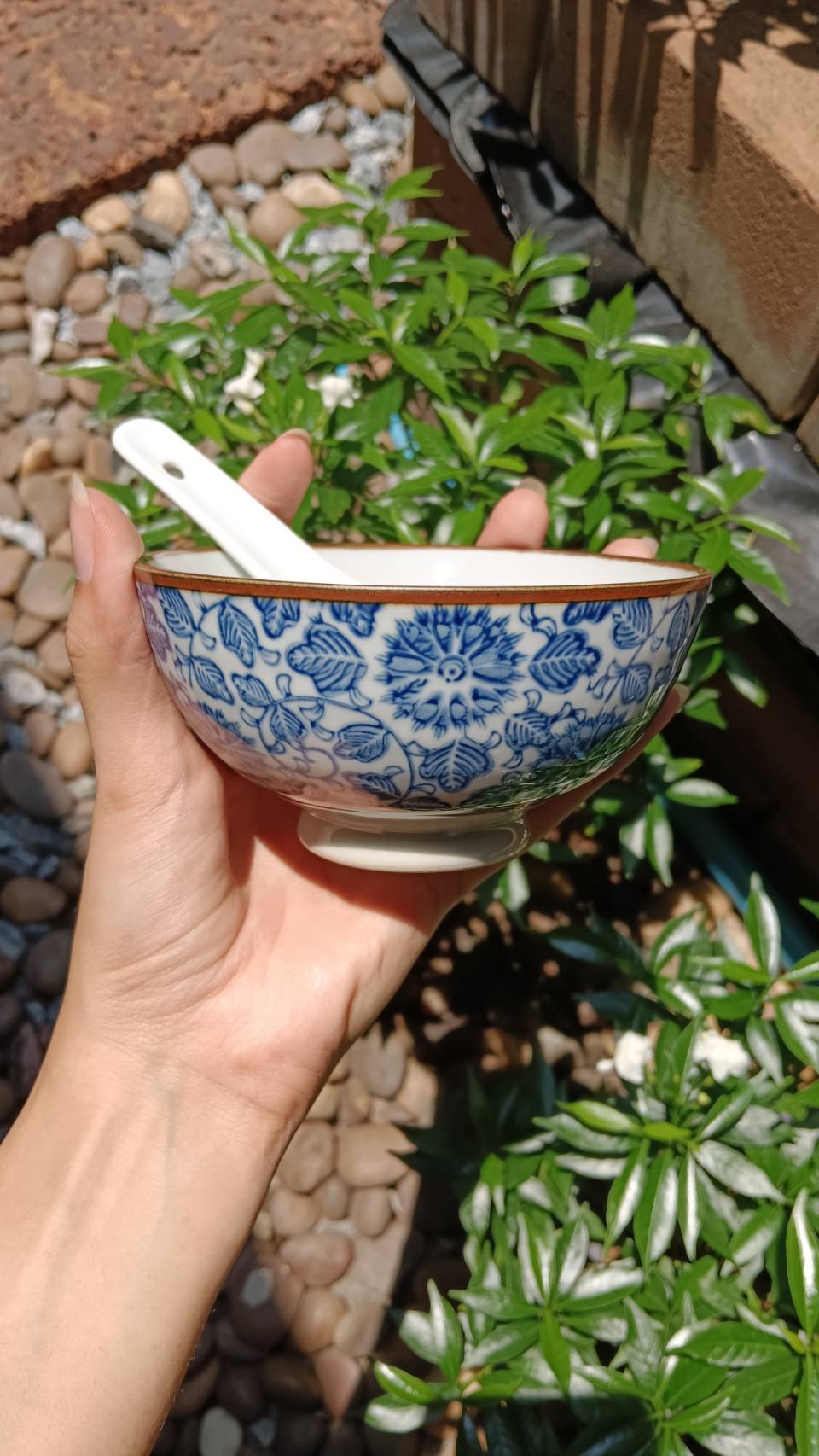 ชุดถ้วยเซรามิค พร้อมช้อน มีกล่องหูหิ้ว