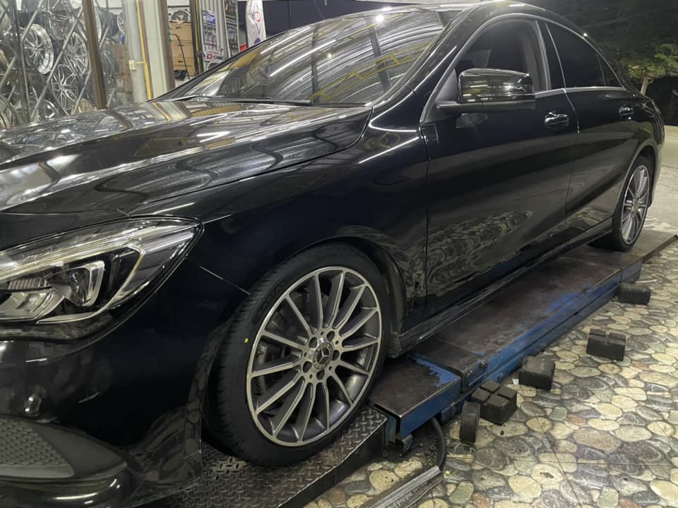 🛞❤️ #BENZ_CLA250 🚘 เปลี่ยนยาง 💫 🛞🐘#GIODRIDE_RP88_225/40R18