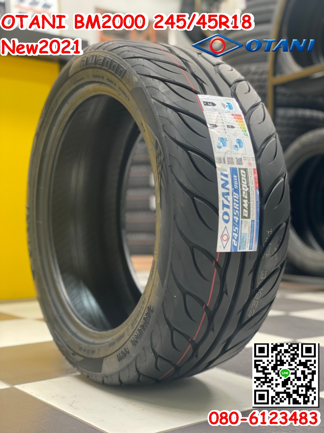 OTANI BM2000 245/45R18 ยางใหม่ปี2021