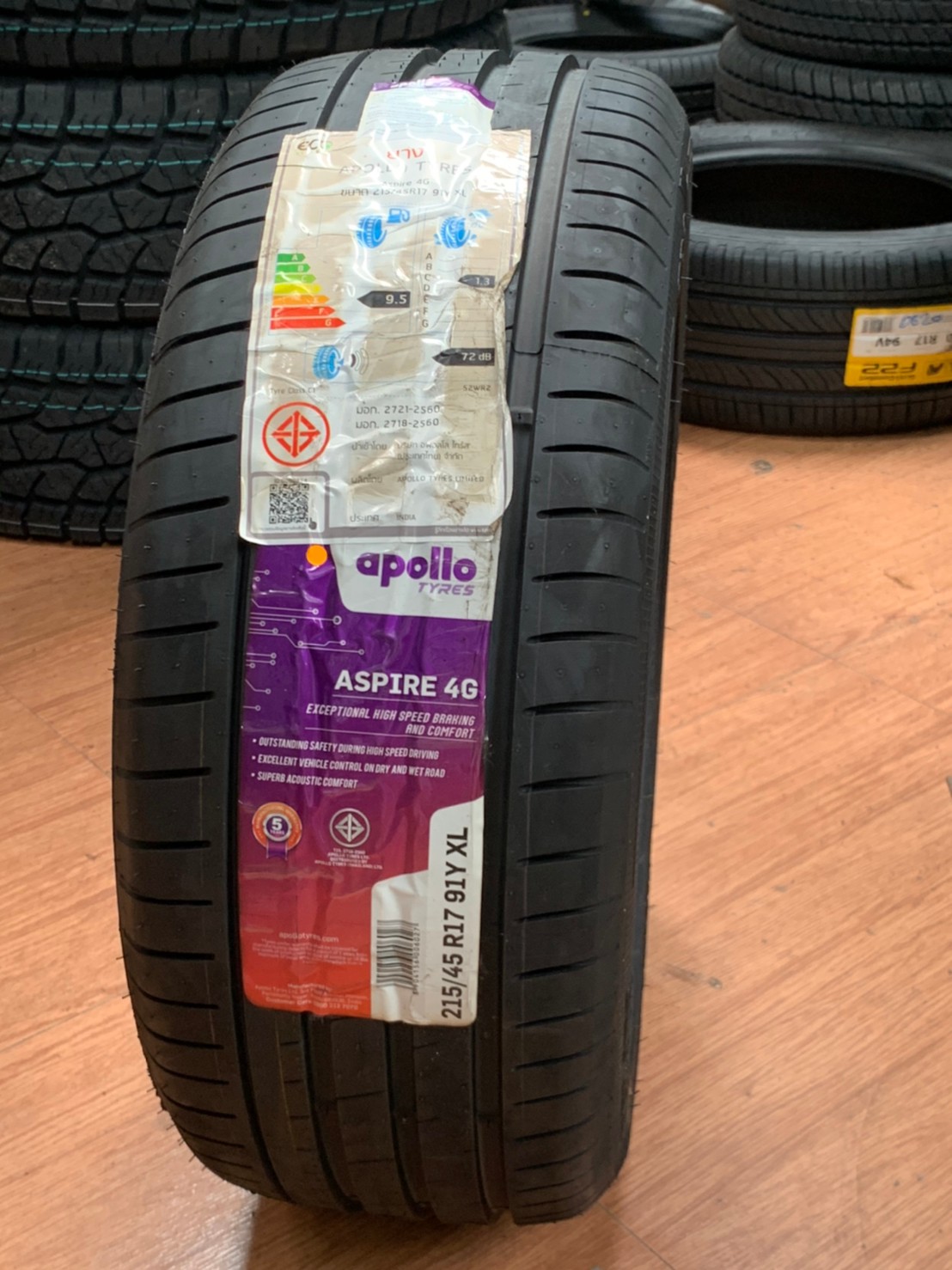 Apollo215/45R17 Aspire4G ยางใหม่ปี202