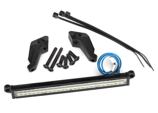 8486 LED light bar, front (high-voltage) (52 white LEDs (double row), 100mm wide)