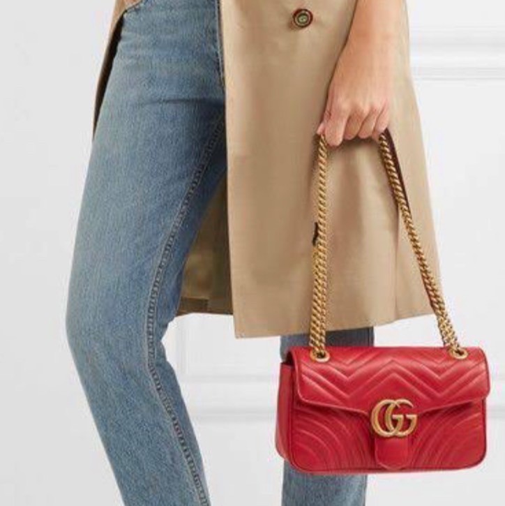 กระเป๋าGucci GG Marmont matelassé mini bag (22)
