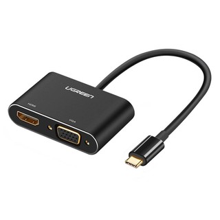 UGREEN 50505 USB-C to HDMI+VGA Connector (4K Aluminum)