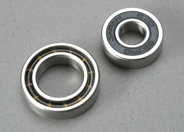 5223 Ball bearings, 7x17x5mm (1)/ 12x21x5mm (1) (TRX® 3.3, 2.5R, 2.5 engine bearings)
