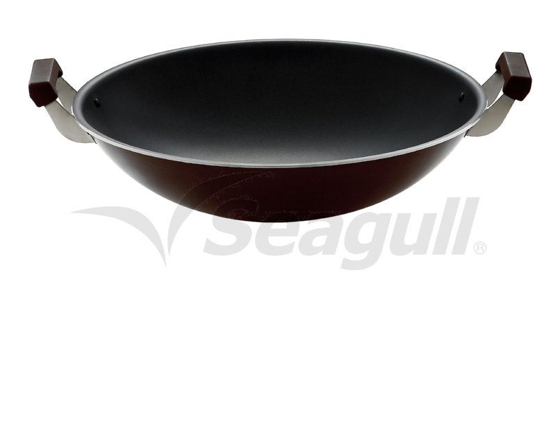 100356020 กระทะจีน ซีกัลฮาร์ดอโนไดซ์ 40 ซม. ตราซีกัล นกนางนวล