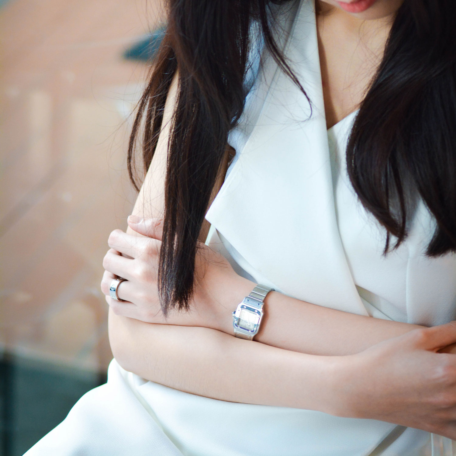 แหวน Cartier Astro love ring (Pendent) Limited Edition ทองขาว18K ไซส์ 49# (Used)