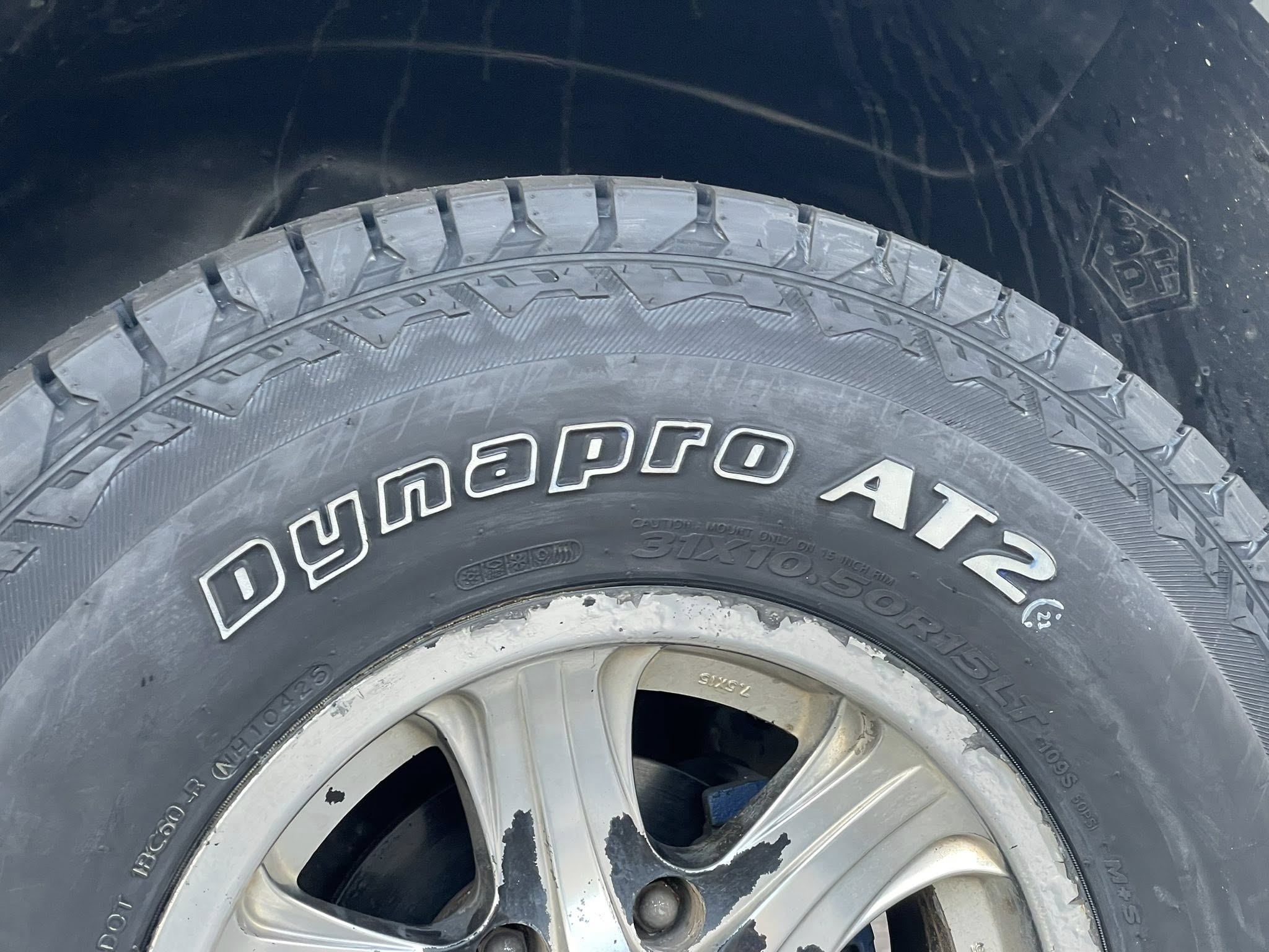 🛞❤️ #FORD_RANGER 🚘เปลี่ยนยาง 🛞🐘#HANKOOK_AT2_31X10.5R15