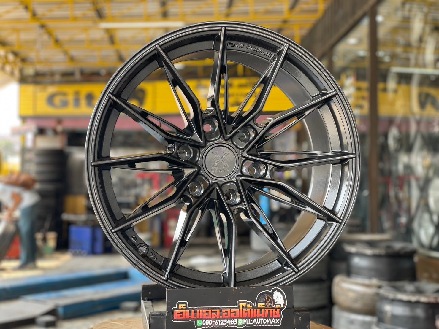 #ล้อแม็กซ์ใหม่ขอบ18 #สีเทาดำ #GRAXY X-08 18x9 ET0 6x139.7 สวยหรูราคาสบายกระเป๋า สำหรับรถกระบะและSUV