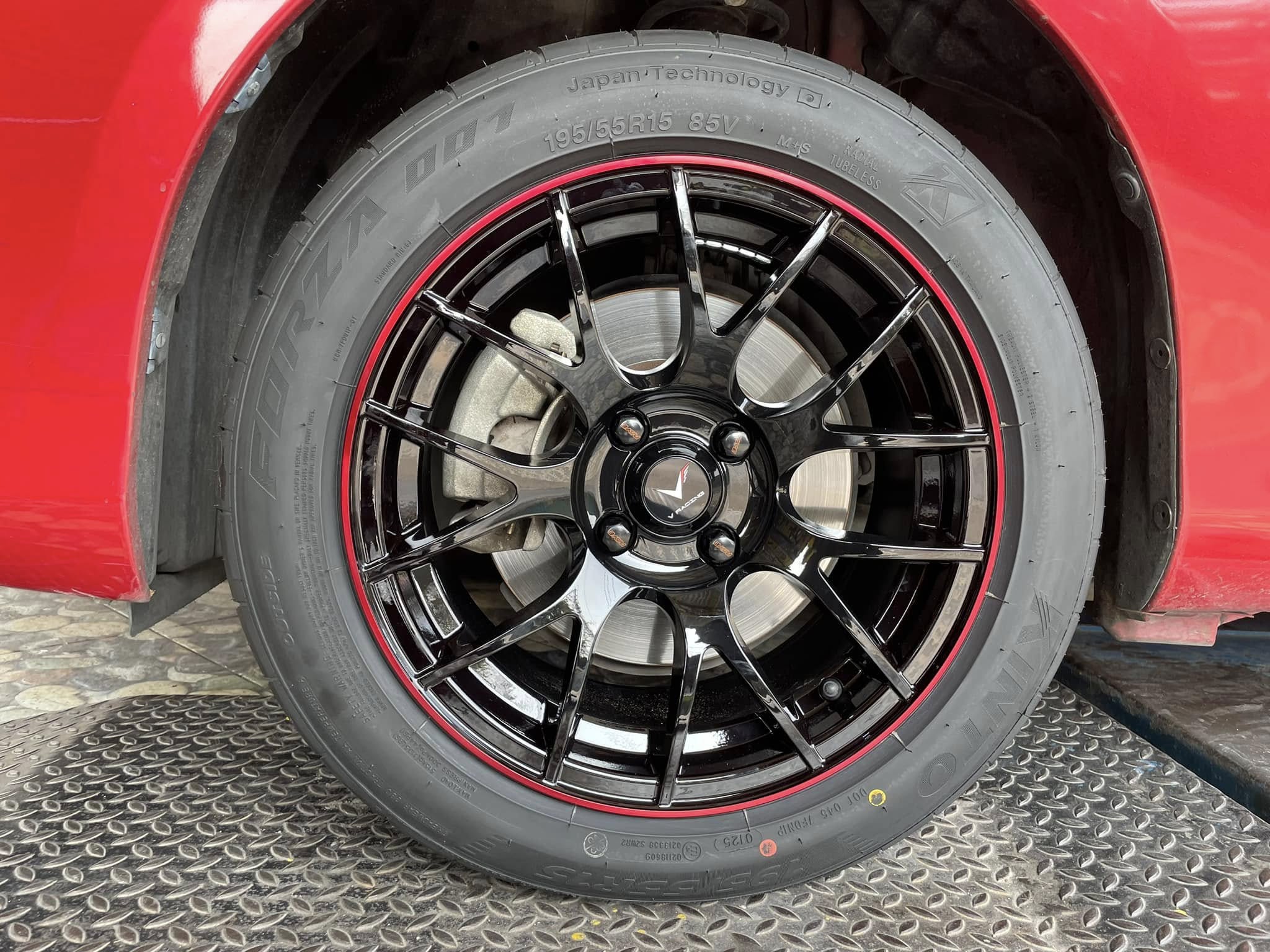 #TOYOTA_VIOS🚘❤️💫 🛞🐘#KINTO #FORZA001 195/55R15 ❤️ 🛞 #V_RACING_HR220 15X7 ET35 4X100