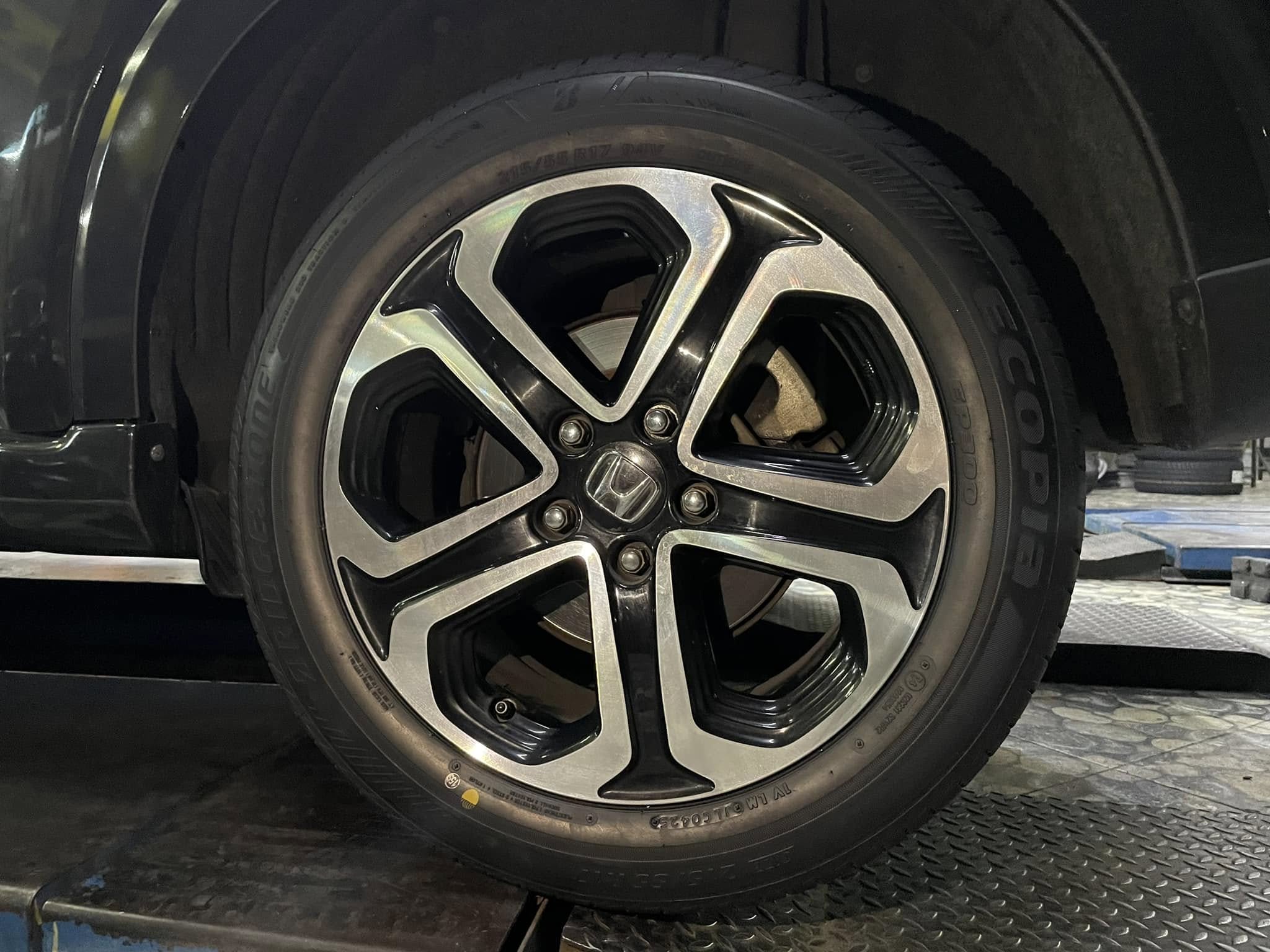 🛞❤️ #HONDA_HR-V เปลี่ยนยาง 🛞🐘#Bridgestone #Ecopia #EP300 215/55R17