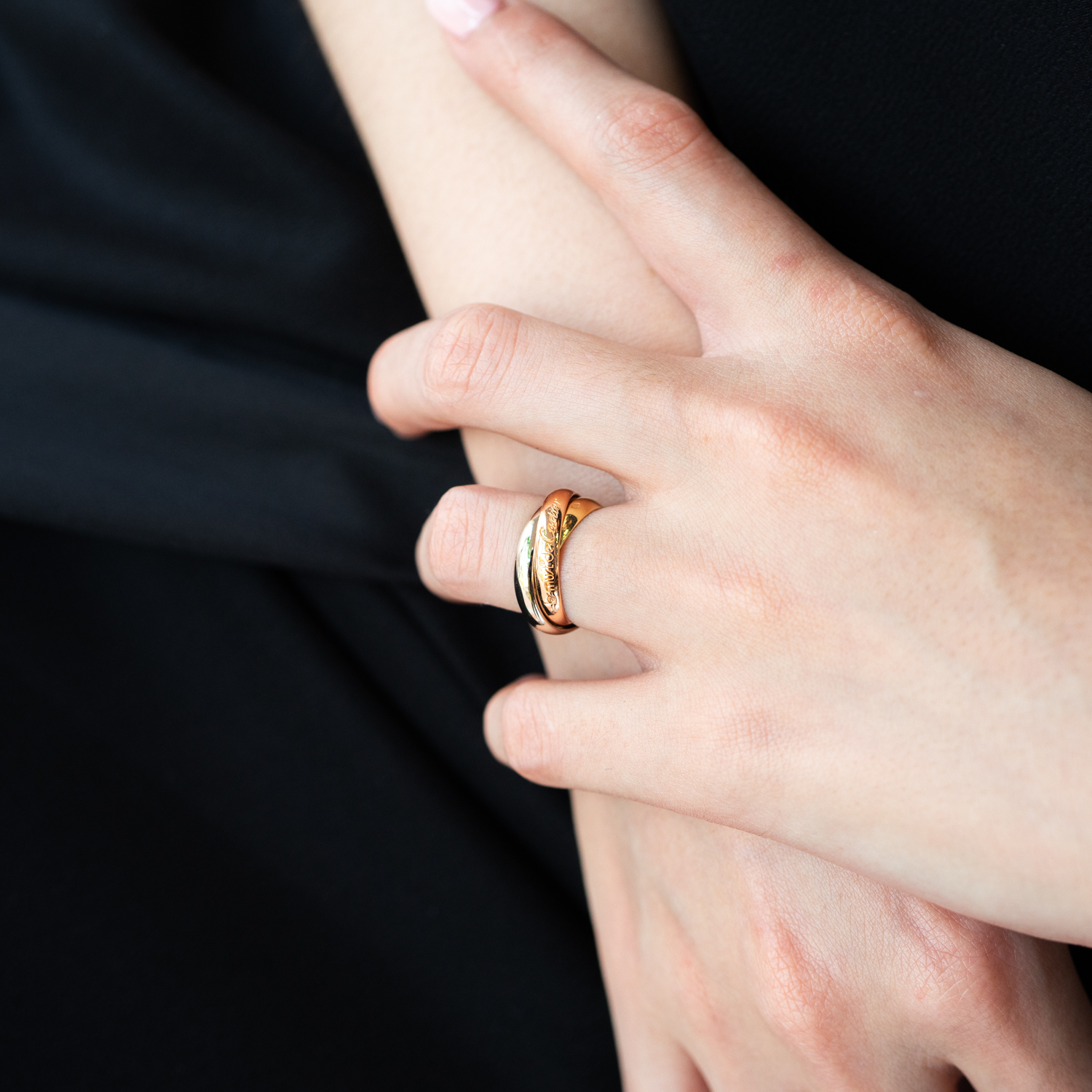 แหวน Cartier Trinity ทองคำ3สี18K ไซส์ 47# (Used) +การ์ด