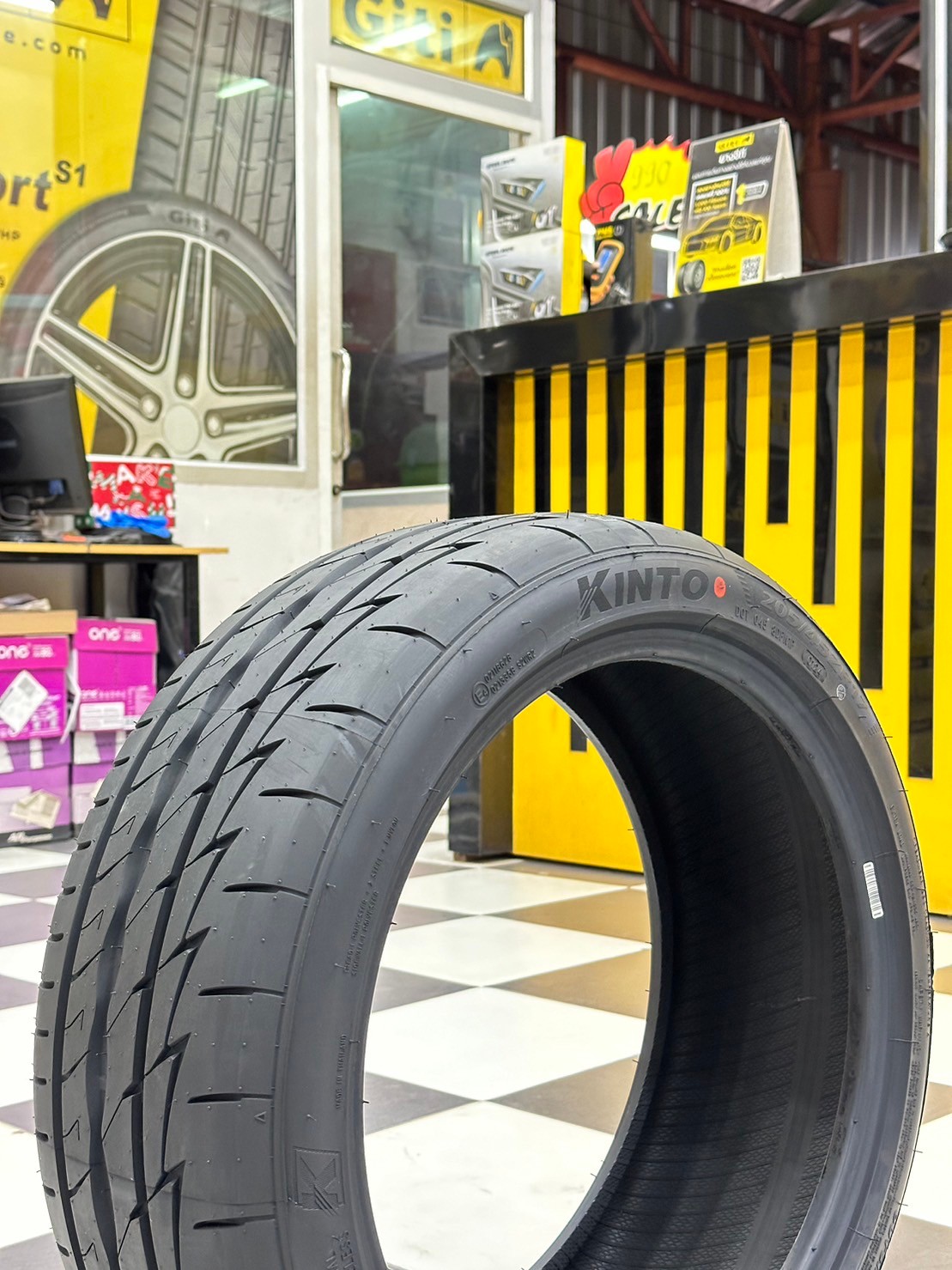 KINTO FORZA 001 Treadwear 280 205/45R17 ยางใหม่ปี2024