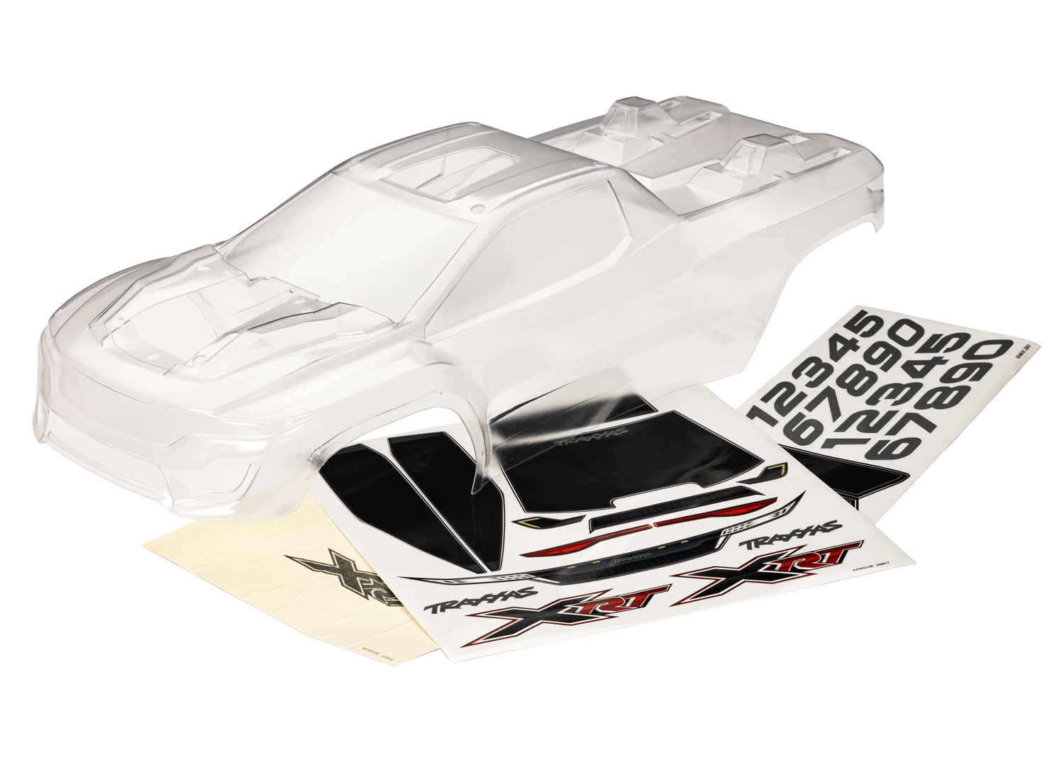 7812 Body, XRT™ (clear, requires painting)/ window masks/ decal sheet