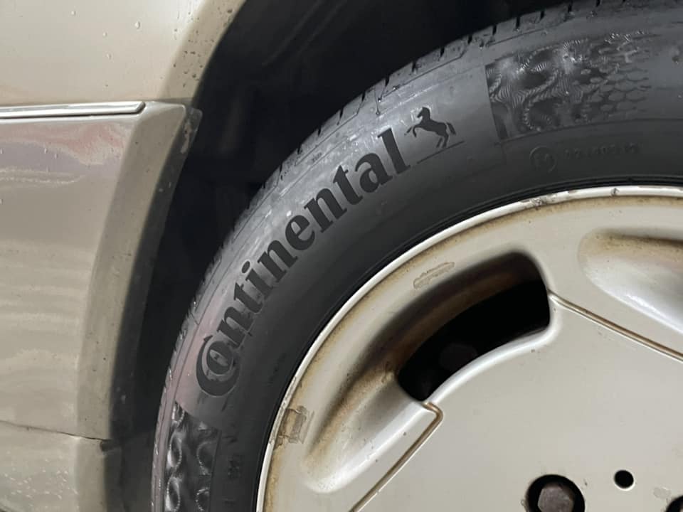🛞❤️ #BENZ_E220 🚘เปลี่ยนยาง 💫 🛞🐘#ContinentalComfortContact195/65R15