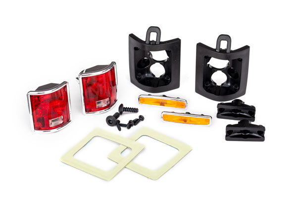 8135 Tail lights, left & right (assembled)/ tail light retainers, left & right/ side marker lights (assembled) (2)/ side marker retainers (2)/ mounting tape (2)/ 1.6x5 BCS (self-tapping) (4)/ 2.6x8 BCS (2) (fits #8130 or 9212 body)