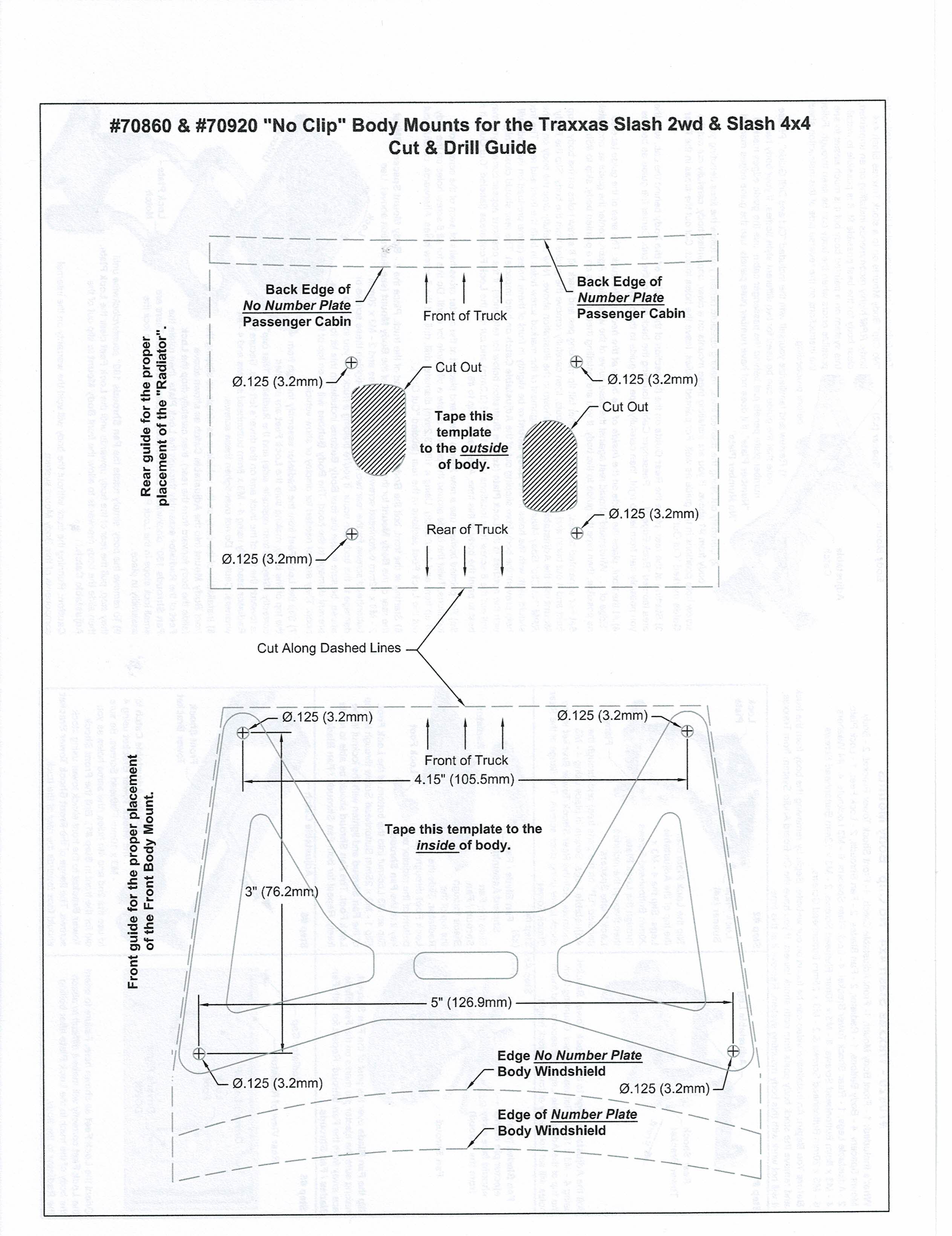 RPM-70920 “No Clip” Body Mounts for the Traxxas Slash 4X4