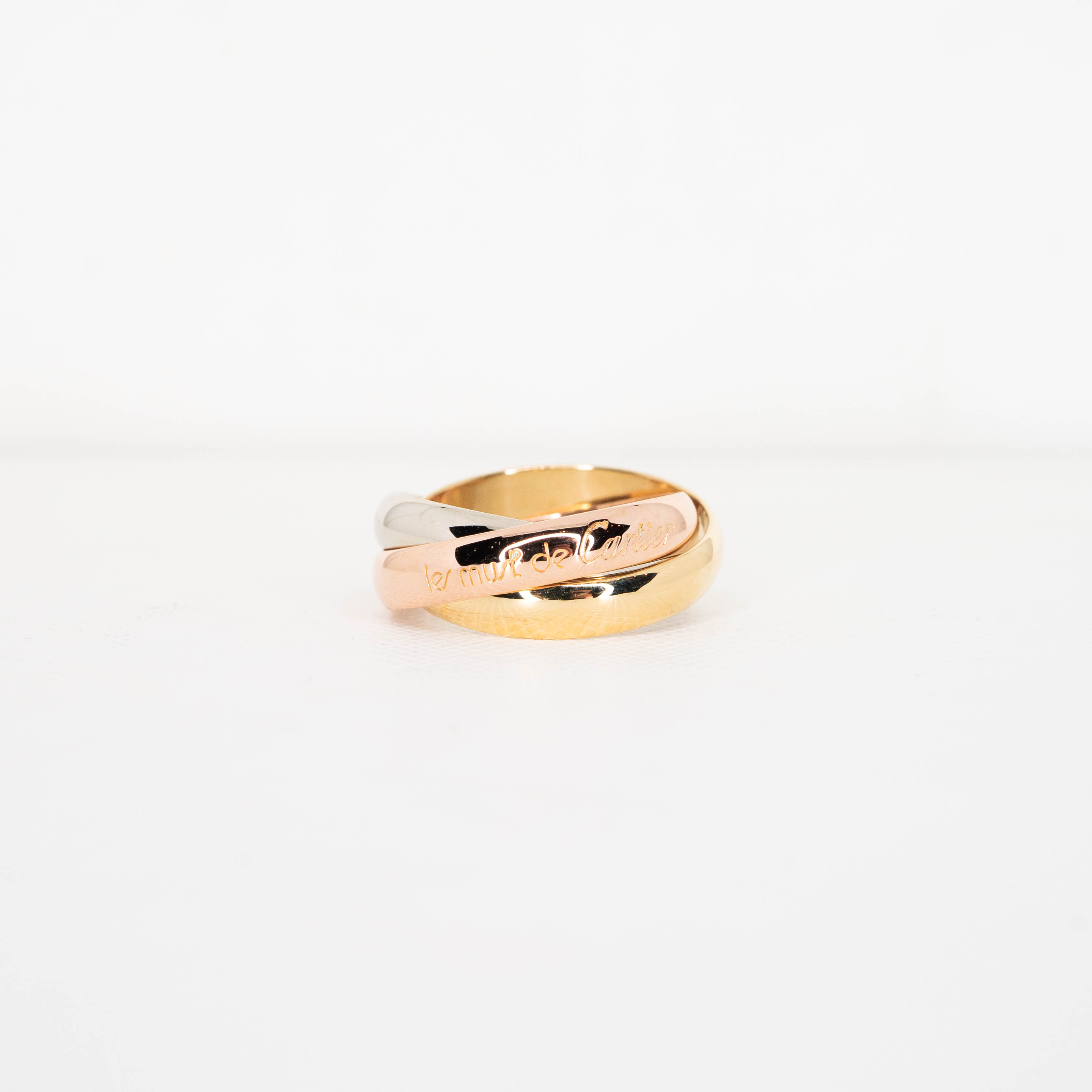 แหวน Cartier Trinity ทองคำ3สี18K ไซส์ 50# (Used)
