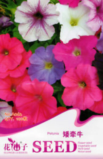 พิทูเนีย (Petunia) คละ / ซอง 100 เม็ด (A062)