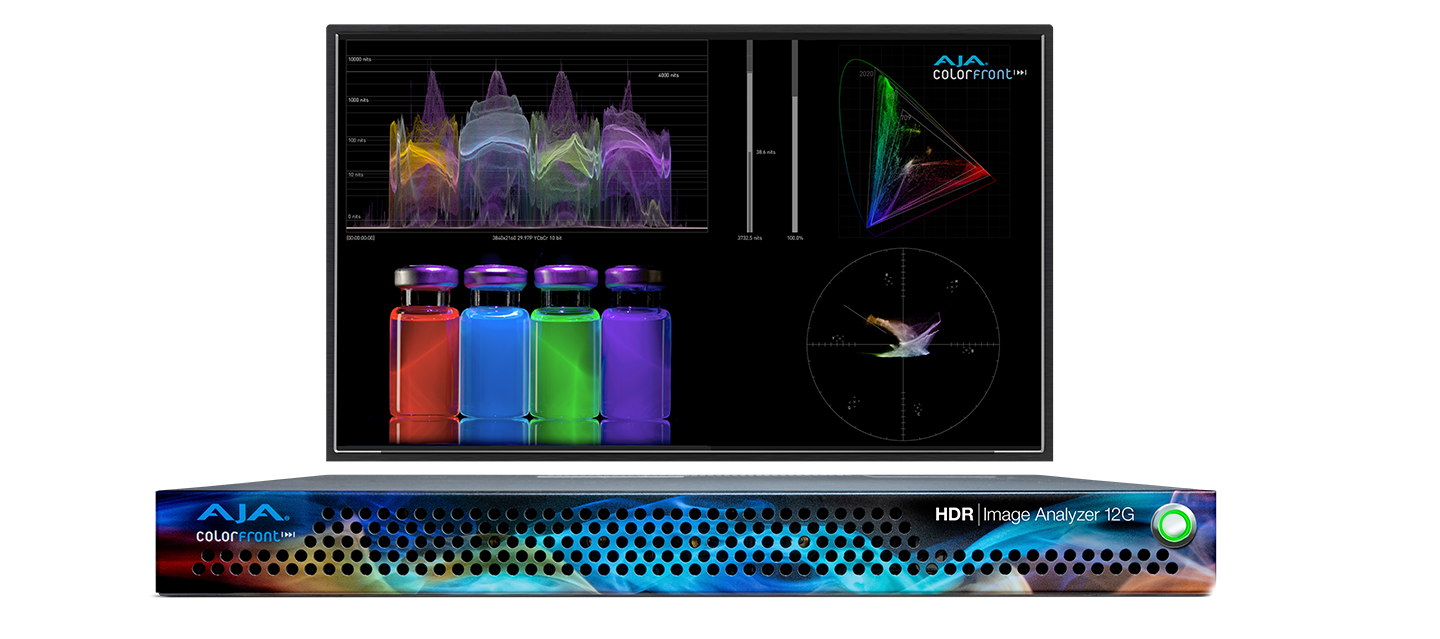 HDR Image Analyzer 12G Waveform, Histogram and Vectorscope Monitoring