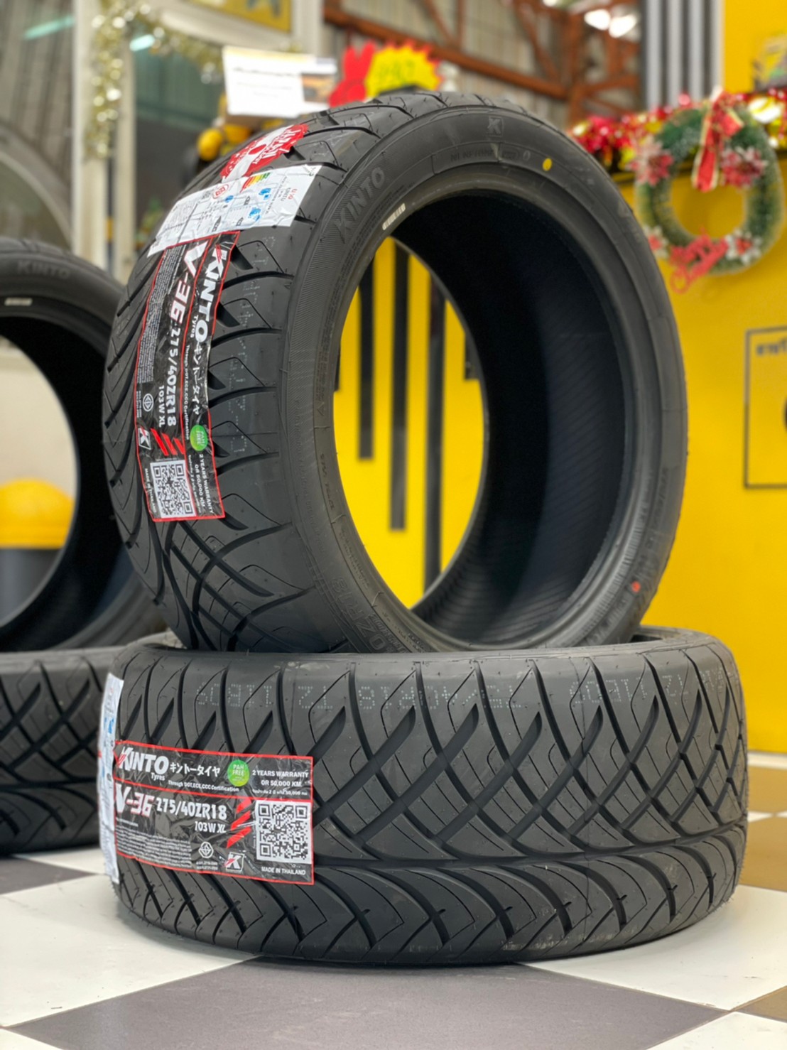 KINTO V36 245/45R18 275/40R18 ยางใหม่ปี2023