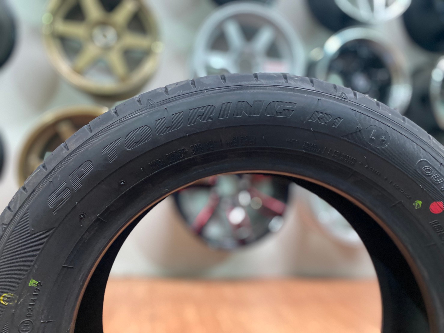 185/60R15 DUNLOP SP TOURING R1 ยางใหม่ปี2020