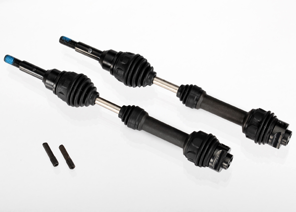 6851R Driveshafts, front, steel-spline constant-velocity (complete assembly) (2)
