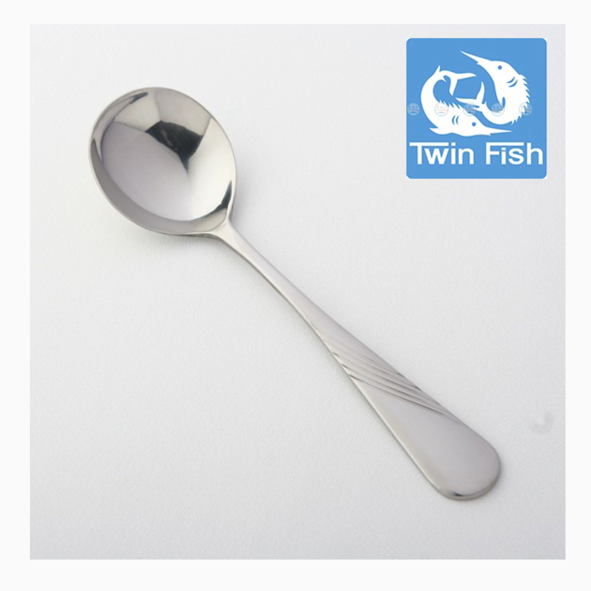 ช้อนซุปคาว สเตนเลส รุ่น Anaheim 85 ตราทวินฟิช Twinfish