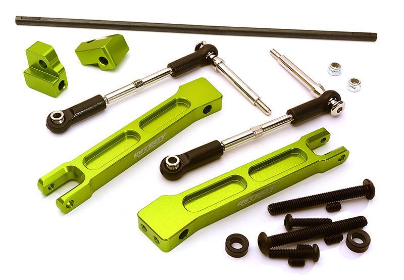 INT-C28433GREEN Rear Sway Bar Anti-Roll Bar Set for Traxxas X-Maxx 4X4