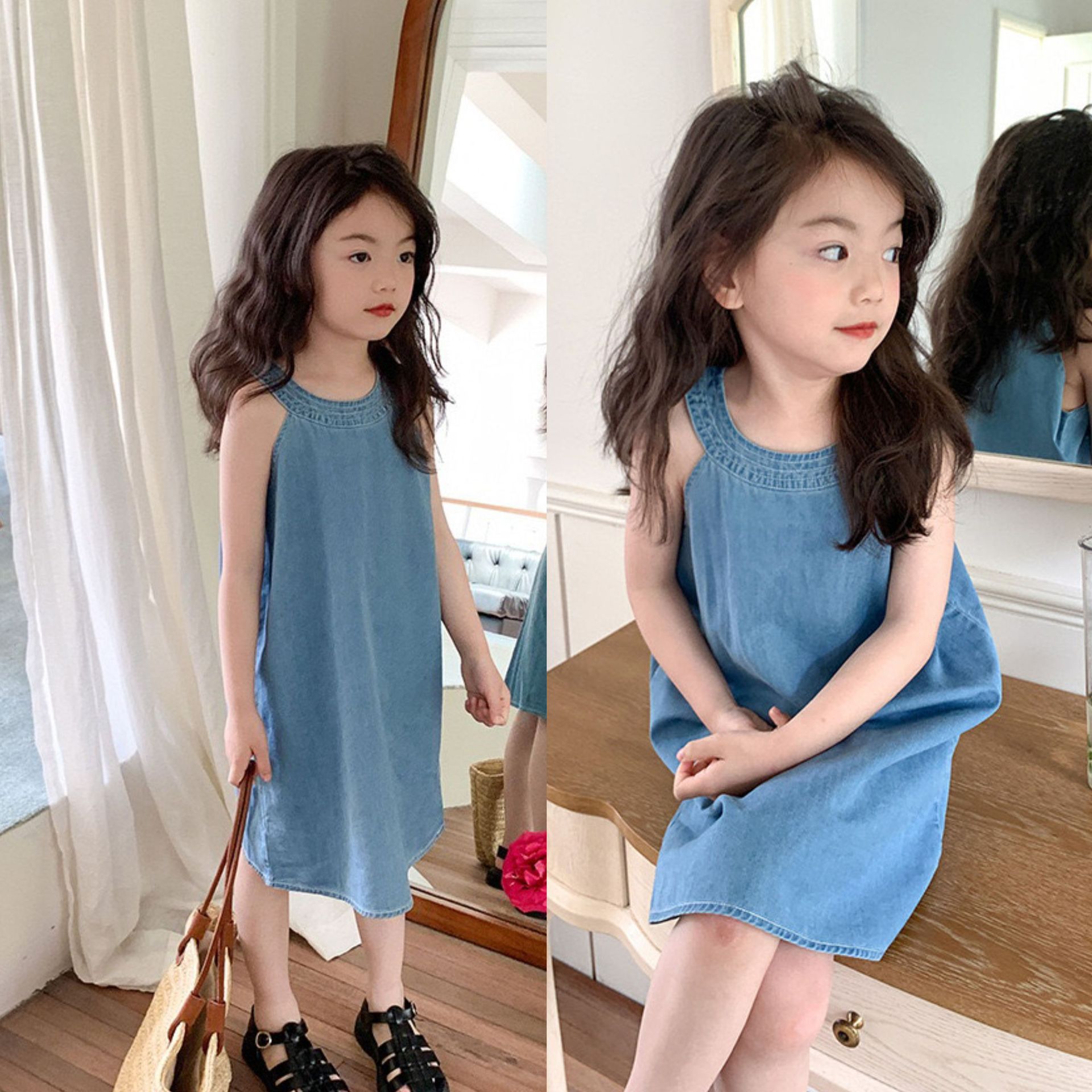 ชุดเดรส กระโปรงเด็ก kesorn shop แฟชั่นเสื้อผ้าเด็ก รหัส011-15 ขุดน้ำหนักเบาสวมใส่สบายระบายอากาศได้ดี สำหรับน้อง 2-7 ปีโดยประมาณ