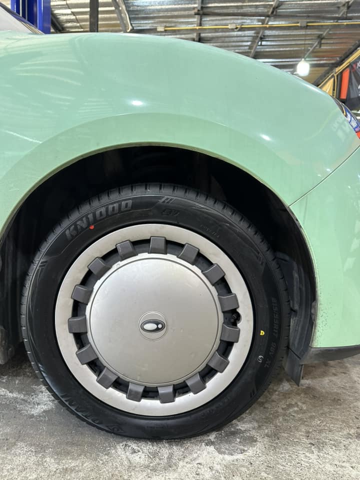 🚘 #ORA_GOODCAT #เปลี่ยนยาง #ยางรถไฟฟ้า 🛞 ￼#OTANI #KN1000 215/55R17