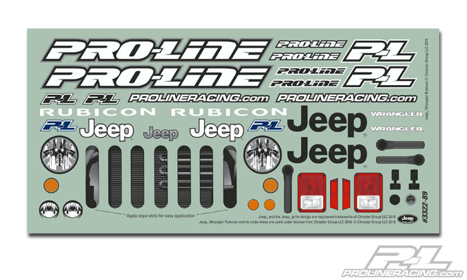 PRO-3322-00 Clear Body, 2009 Jeep Wrangler: 1/10 Rock Crawlers