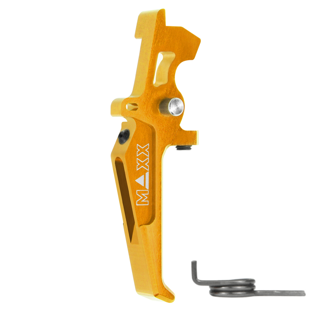 MX - RTG DE CNC Aluminum Advance Speed Trigger Style E Dark Earth สำหรับไกคอนแทกเท่านั้น ปรับตั้งระยะไกได้ (กรณีใช้กับไก SSS ของ ICS ต้องมีการปรับแต่งตำแหน่งเตะชุดอิเล็กทรอนิกส์)