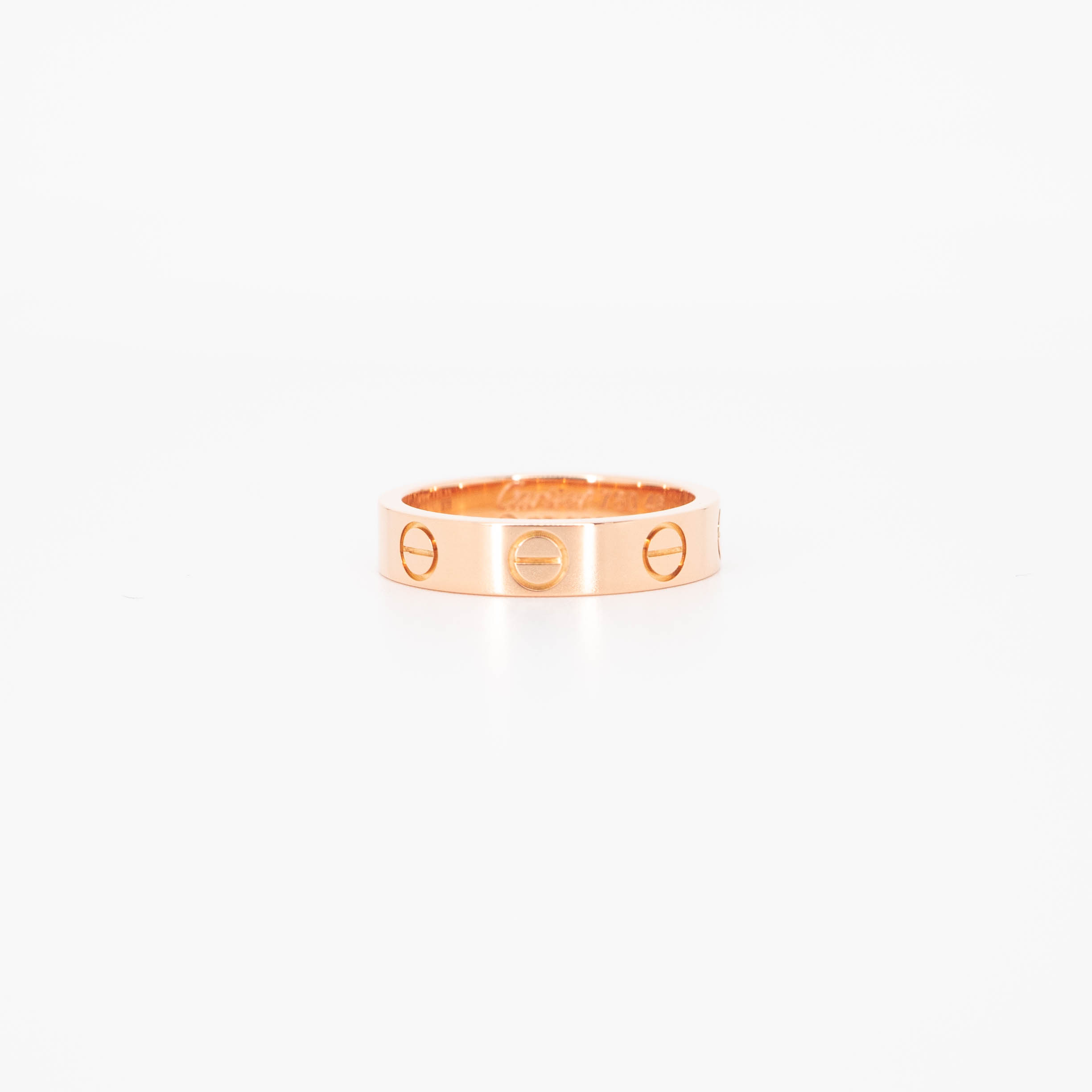 แหวน Cartier Love band ทองชมพู18K ไซส์ 46# (Used)