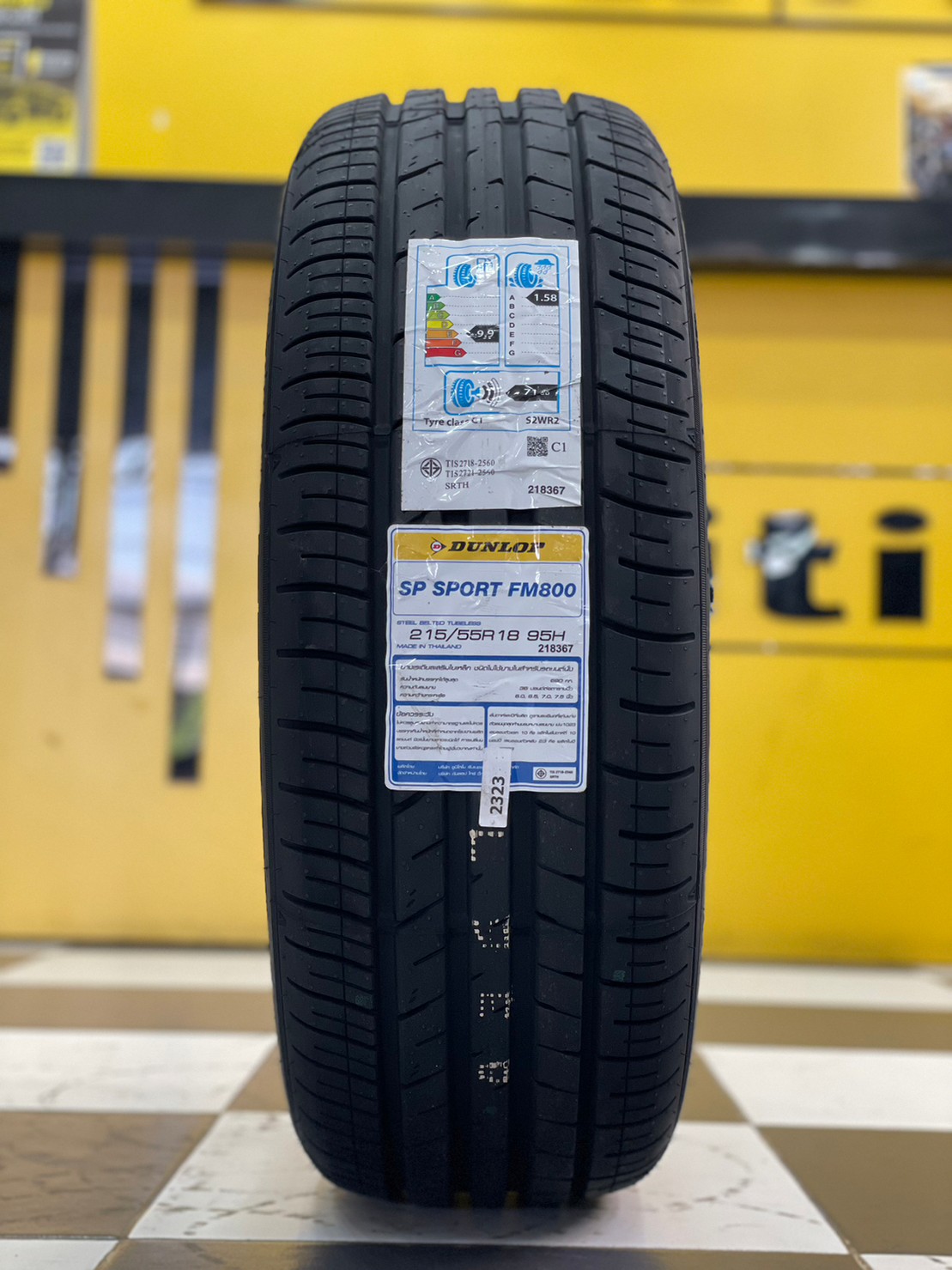 ยางใหม่ดันลอป DUNLOP SP SPORT FM800 215/55R18 ยางใหม่ปี2023