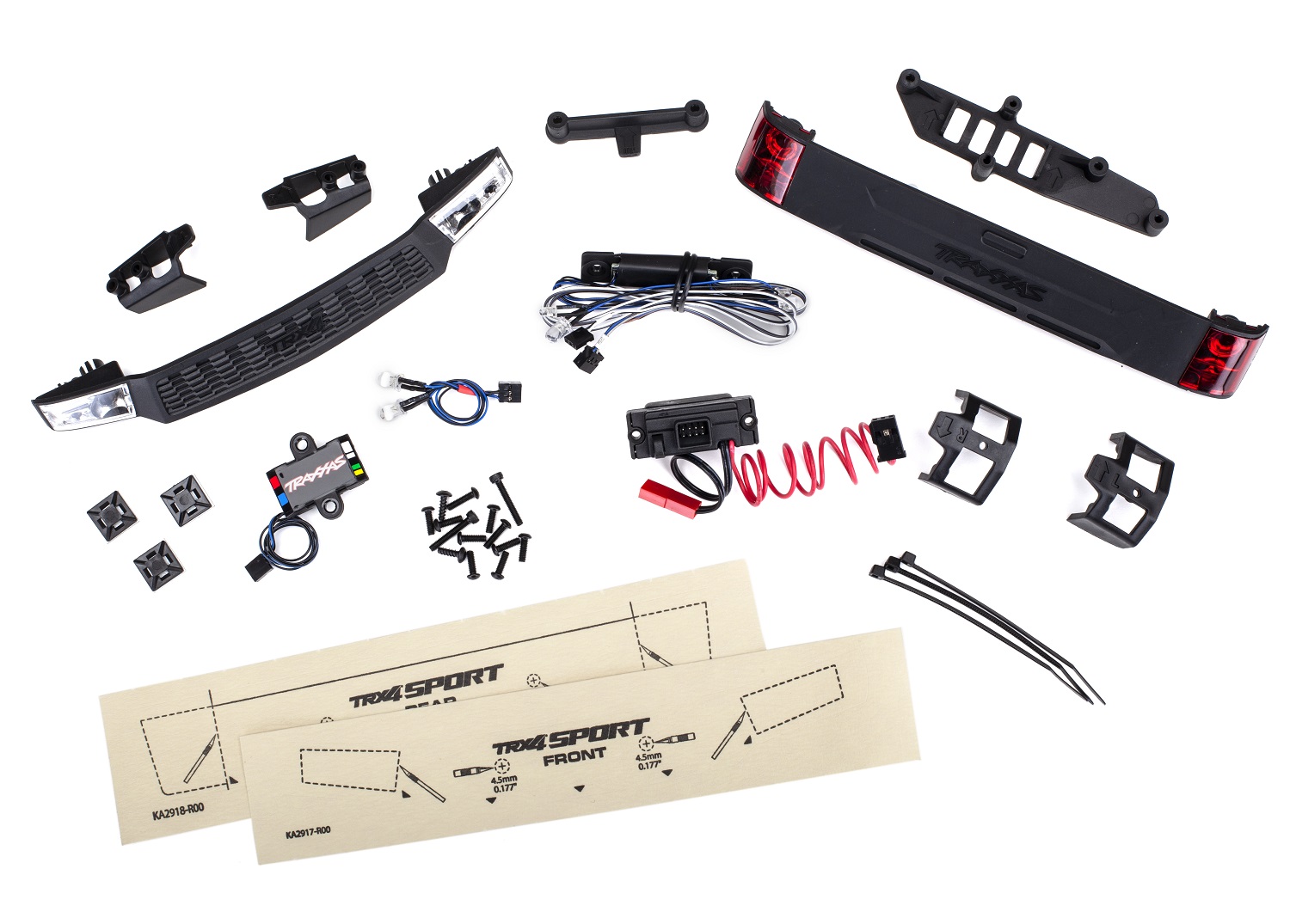 8085 LED light set, complete with power supply (contains headlights, tail lights, & distribution block) (fits #8111 or #8112 body)