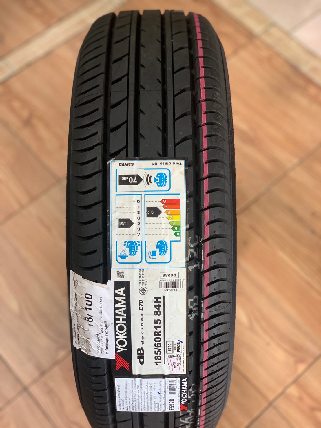 ยางใหม่ 185/60R15 Yokohama E70 ยางใหม่ปี2021