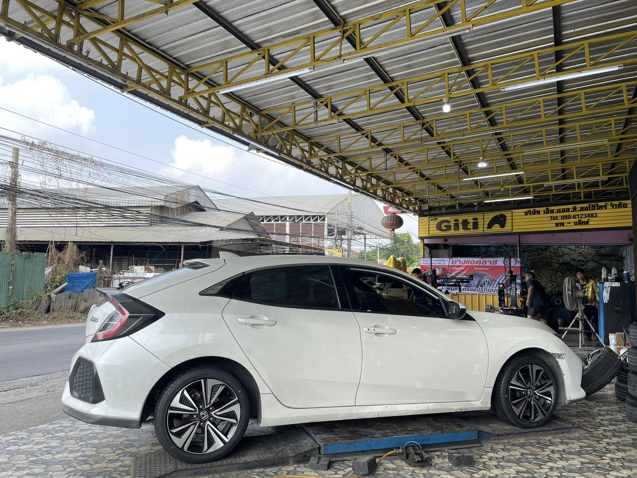 #Honda_Civic🚘 🛞#LENSO_D1CS 215/45R17 🛞 🛞ยางคุณภาพดีนุ่มเงียบ 🛞