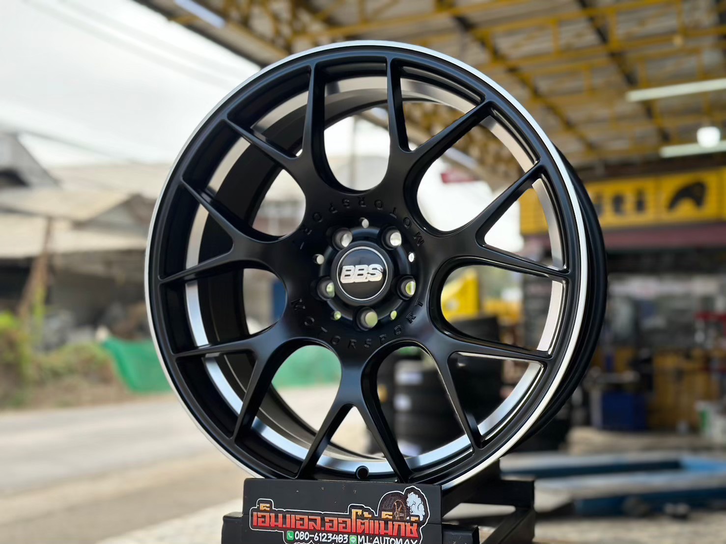 ล้อแม็กซ์BBS 18x8 ET35 5x100 สีดำ