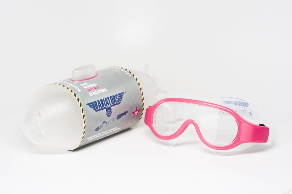 แว่นตาว่ายน้ำเด็ก Babiators Sunglasses Swim Goggles Popstar Pink