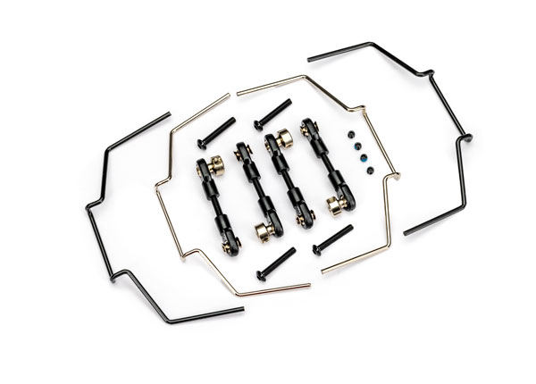 9098 Sway bar kit (front and rear) (includes front and rear sway bars and adjustable linkage)