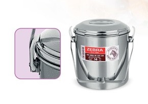 151612 หม้อหิ้ว สเตนเลส 12 ซม. Auto Lock ตราหัวม้าลาย