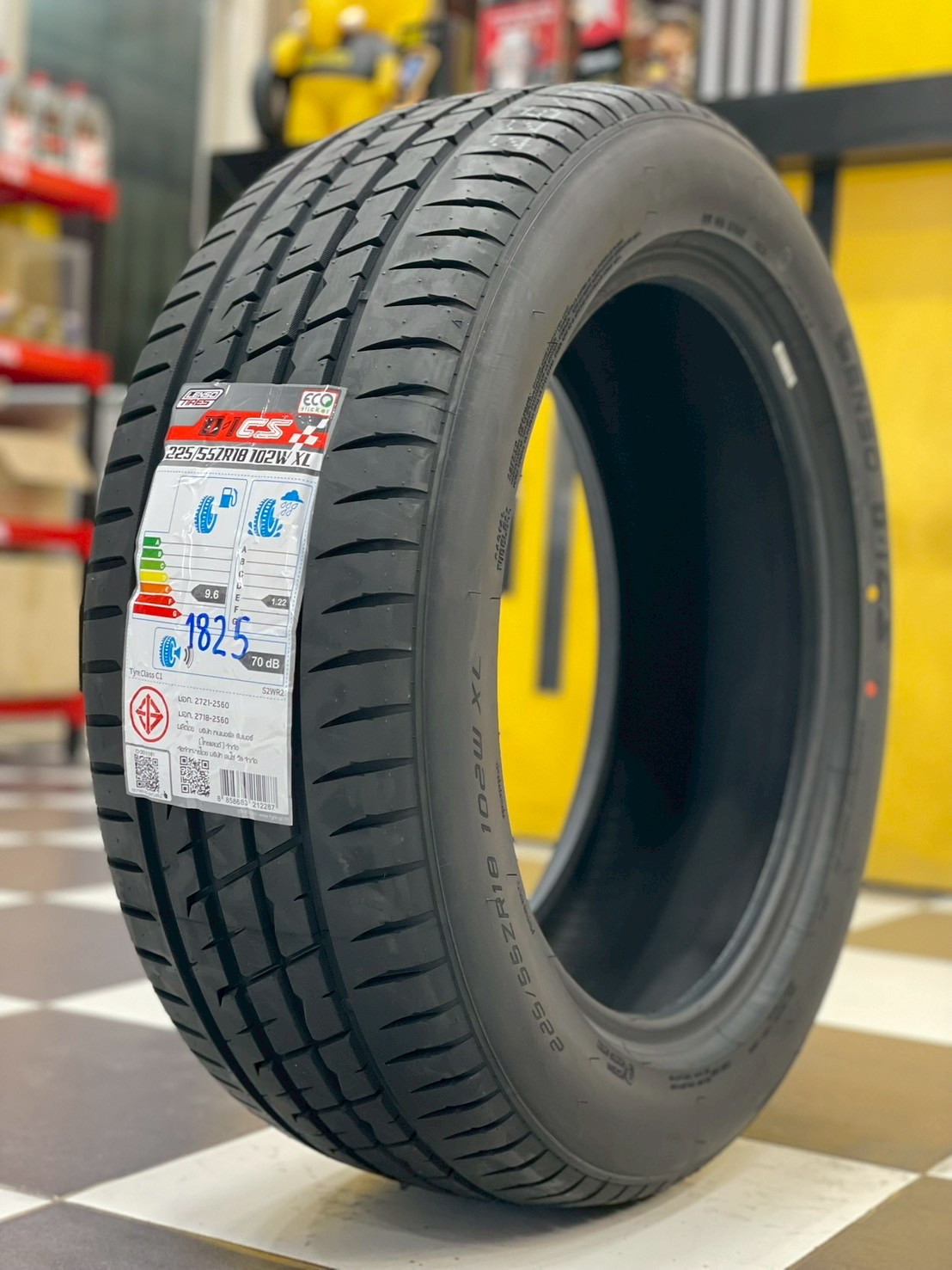 ยาง Lenso D1CS ขนาด 225/55R18 เป็นยางสปอร์ตสำหรับรถเก๋งที่เน้นความนุ่มเงียบและการเกาะถนนดีเยี่ยม ยางใหม่ปี2025 🛞