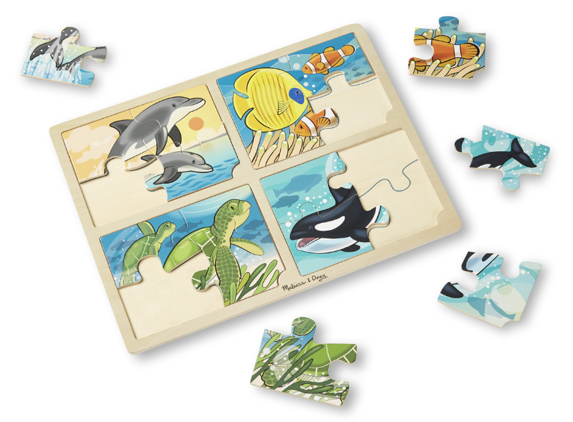 9367 4-in-1 Sea Life Jigsaw Puzzle