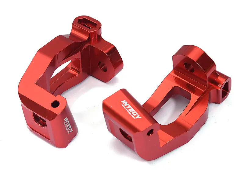 C32959RED Billet Machined Caster Blocks for Traxxas 1/8 Sledge 4WD