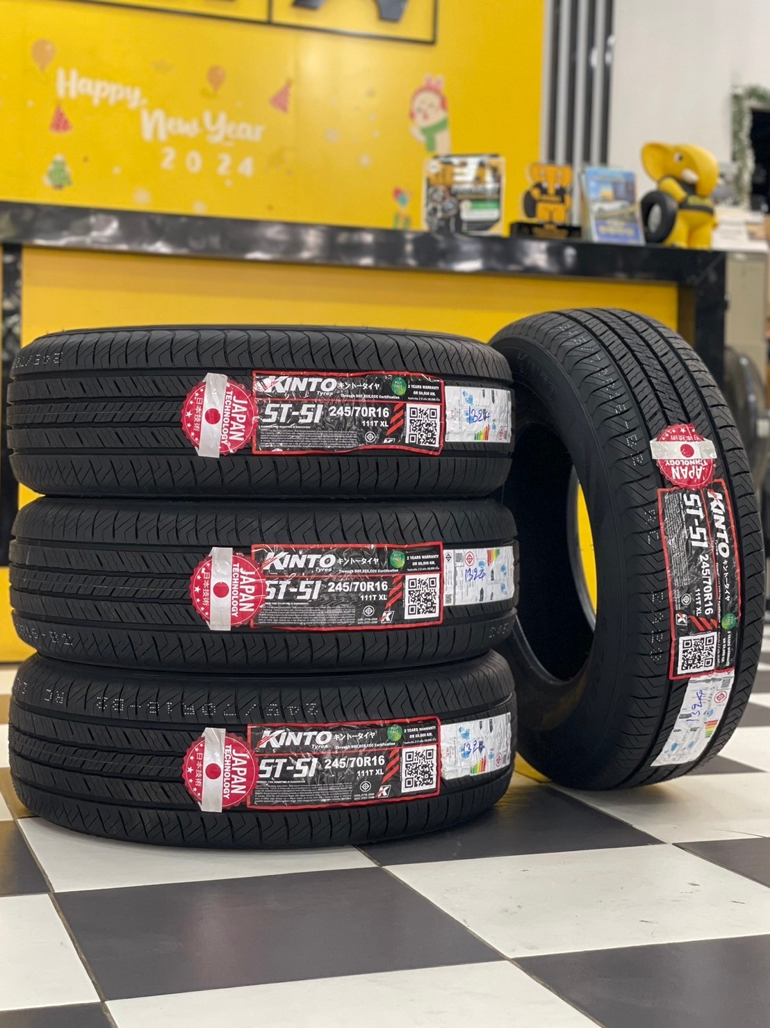 ยางใหม่คินโต๊ะ KINTO ST-51 245/70R16 ยางใหม่ปี2024